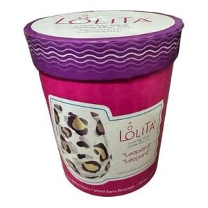 Lolita “Leopard” Stemless Wine Glass – Hand-Painted | 20 oz | Gift Box